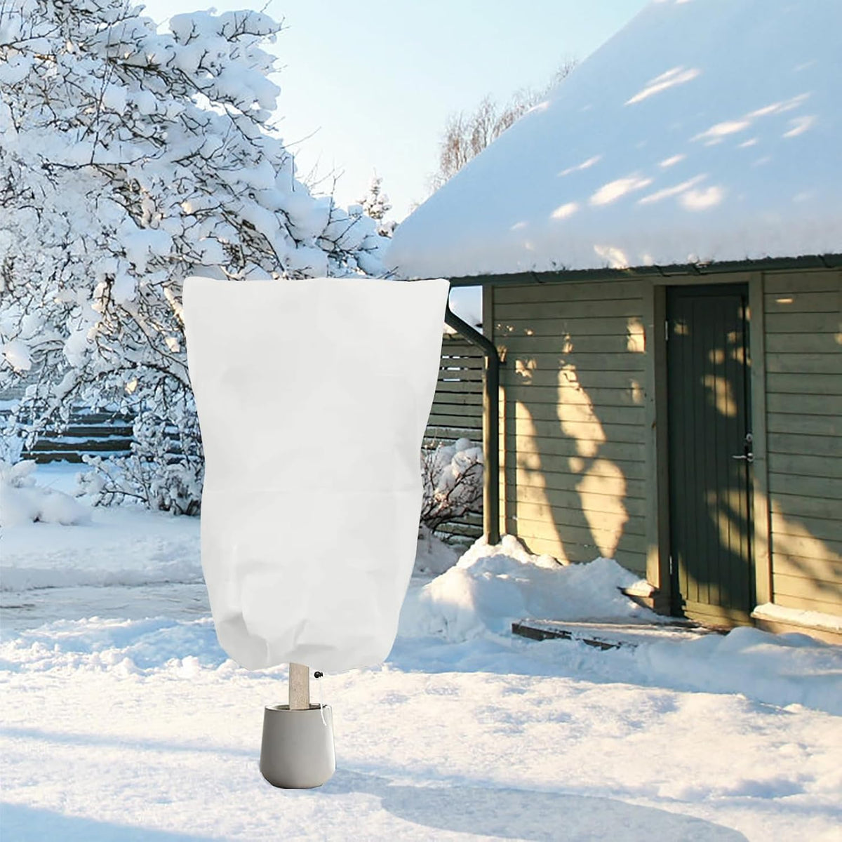 6 PCS Plant Covers Freeze Protection with Zipper Drawstring, 47.2"x31.5"