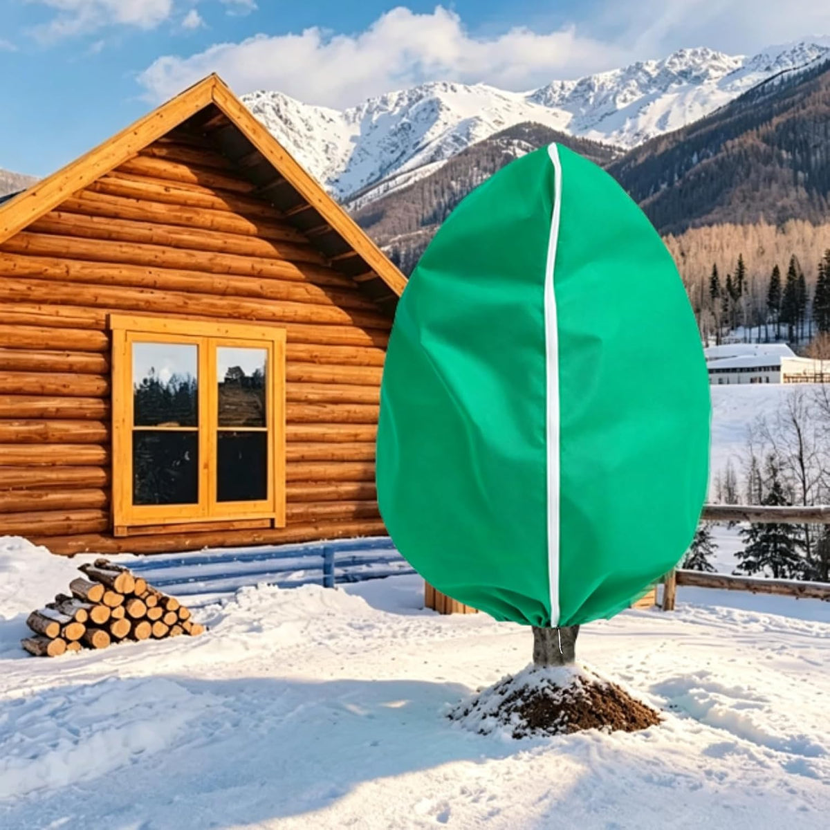 6 PCS Plant Covers Freeze Protection with Zipper Drawstring, 47.2"x31.5"