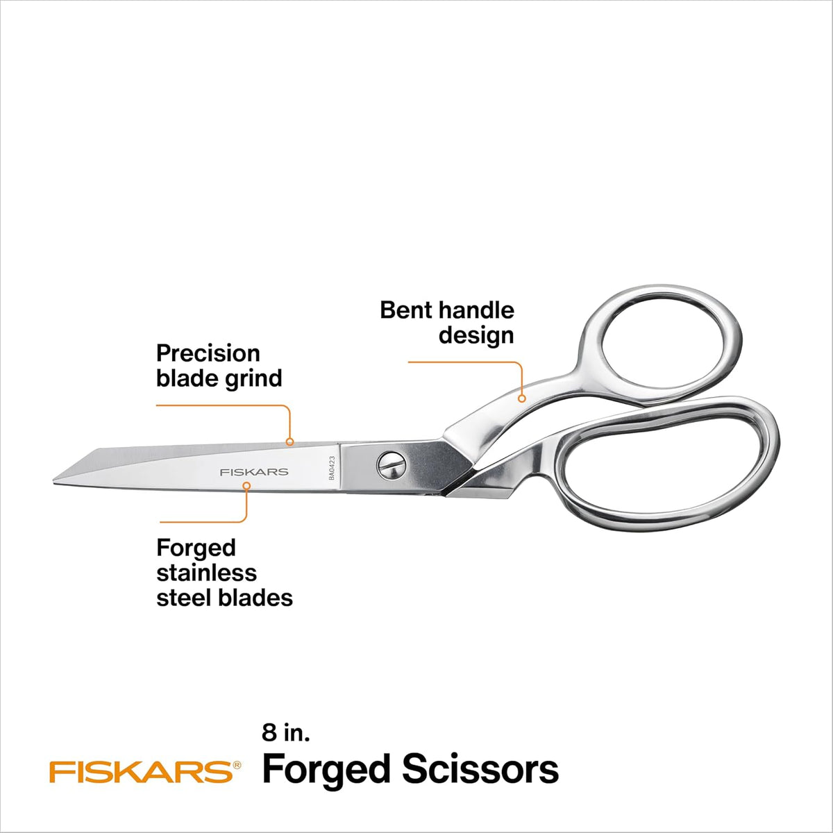 12-92977097J Forged Embroidery Scissors, 4 Inch, Gray