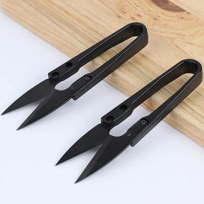 4.1" U-Shaped Bonsai Pruning Scissors for Leaf Bud Trimming 12PCS