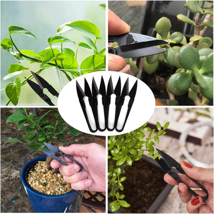 4.1" U-Shaped Bonsai Pruning Scissors for Leaf Bud Trimming 12PCS