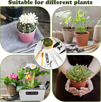 9 Pcs Basic Bonsai Tools Set, Bonsai Tree Kit, Mini Garden Tools