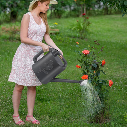 2.8L Watering Can for Indoor Plants, Garden Watering Cans for Outdoor Plant House Flower, Modern Plant Watering Can Large Long Spout with Sprinkler Head