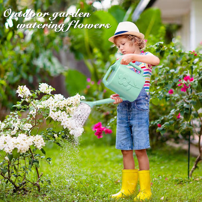 2.8L Watering Can for Indoor Plants, Garden Watering Cans for Outdoor Plant House Flower, Modern Plant Watering Can Large Long Spout with Sprinkler Head