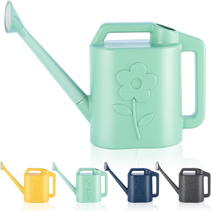 2.8L Watering Can for Indoor Plants, Garden Watering Cans for Outdoor Plant House Flower, Modern Plant Watering Can Large Long Spout with Sprinkler Head