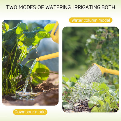 2.8L Watering Can for Indoor Plants, Garden Watering Cans for Outdoor Plant House Flower, Modern Plant Watering Can Large Long Spout with Sprinkler Head