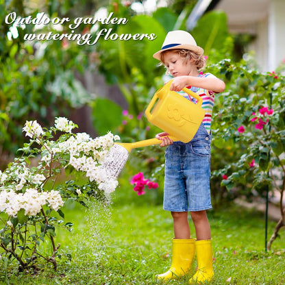 2.8L Watering Can for Indoor Plants, Garden Watering Cans for Outdoor Plant House Flower, Modern Plant Watering Can Large Long Spout with Sprinkler Head