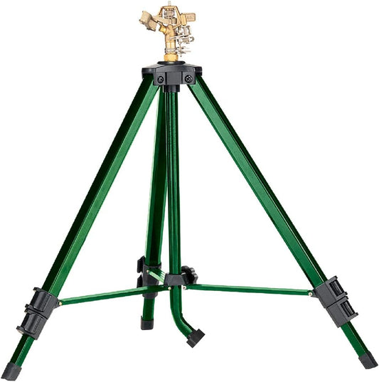 3-Pack 58308Z Brass Impact Sprinkler on Tripod Base - Heavy-Duty Brass Sprinklers on Tripod