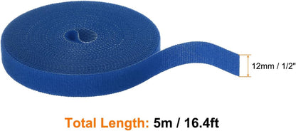Garden Plant Tape 33ft 25/64" Reusable Garden Plant Ties Strap Nylon Plant Twist Tie for Plant Gardening Home Office, Black