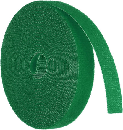 Garden Plant Tape 33ft 25/64" Reusable Garden Plant Ties Strap Nylon Plant Twist Tie for Plant Gardening Home Office, Black