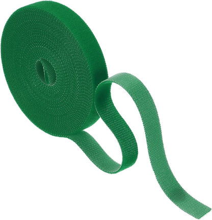 Garden Plant Tape 33ft 25/64" Reusable Garden Plant Ties Strap Nylon Plant Twist Tie for Plant Gardening Home Office, Black