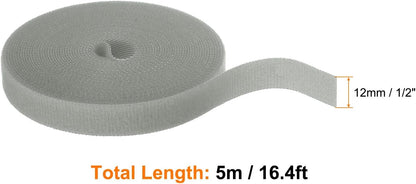 Garden Plant Tape 33ft 25/64" Reusable Garden Plant Ties Strap Nylon Plant Twist Tie for Plant Gardening Home Office, Black