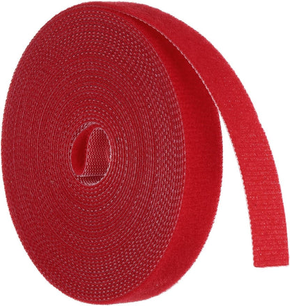 Garden Plant Tape 33ft 25/64" Reusable Garden Plant Ties Strap Nylon Plant Twist Tie for Plant Gardening Home Office, Black