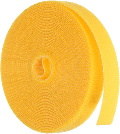 Garden Plant Tape 33ft 25/64" Reusable Garden Plant Ties Strap Nylon Plant Twist Tie for Plant Gardening Home Office, Black