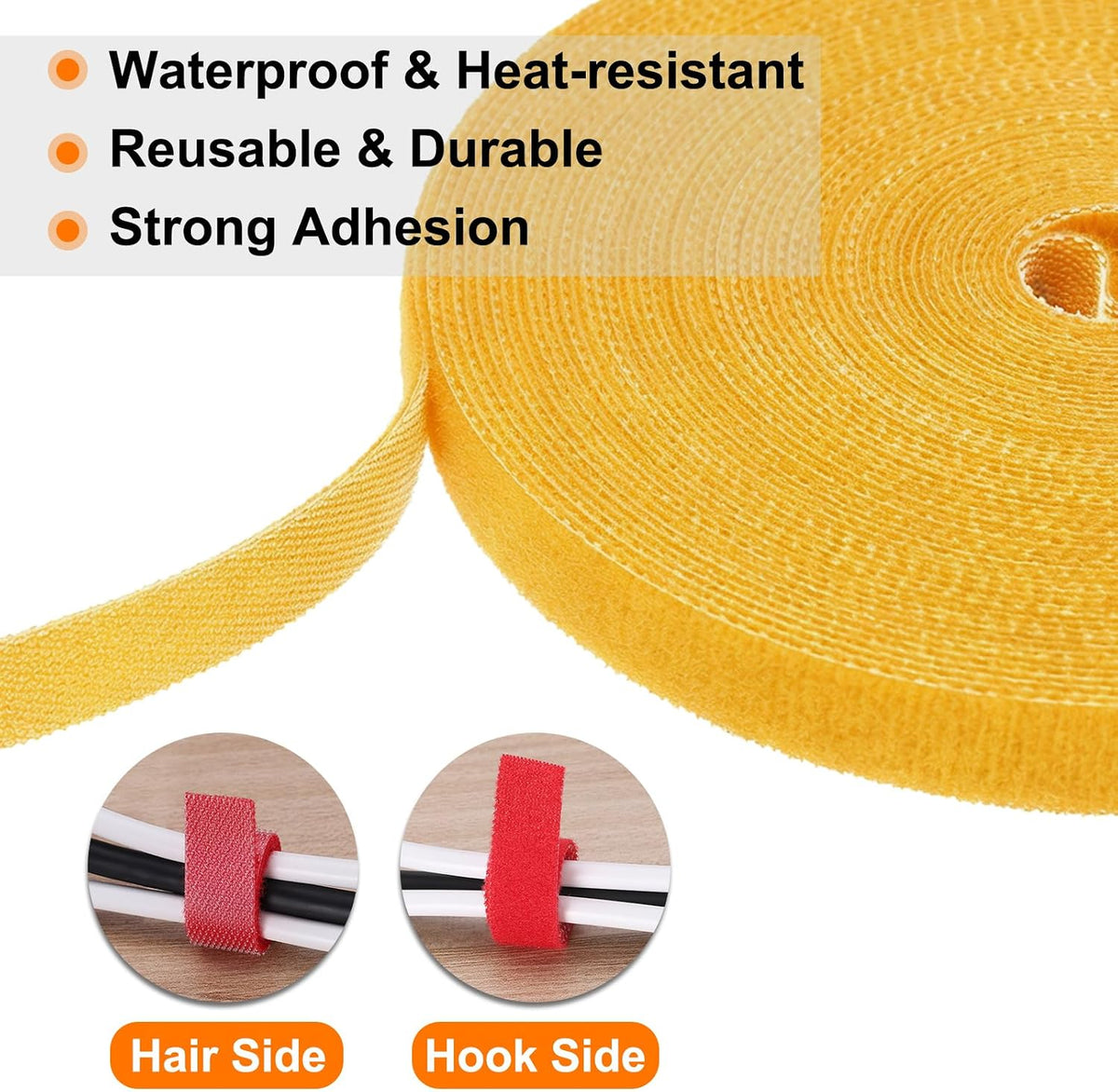 Garden Plant Tape 33ft 25/64" Reusable Garden Plant Ties Strap Nylon Plant Twist Tie for Plant Gardening Home Office, Black