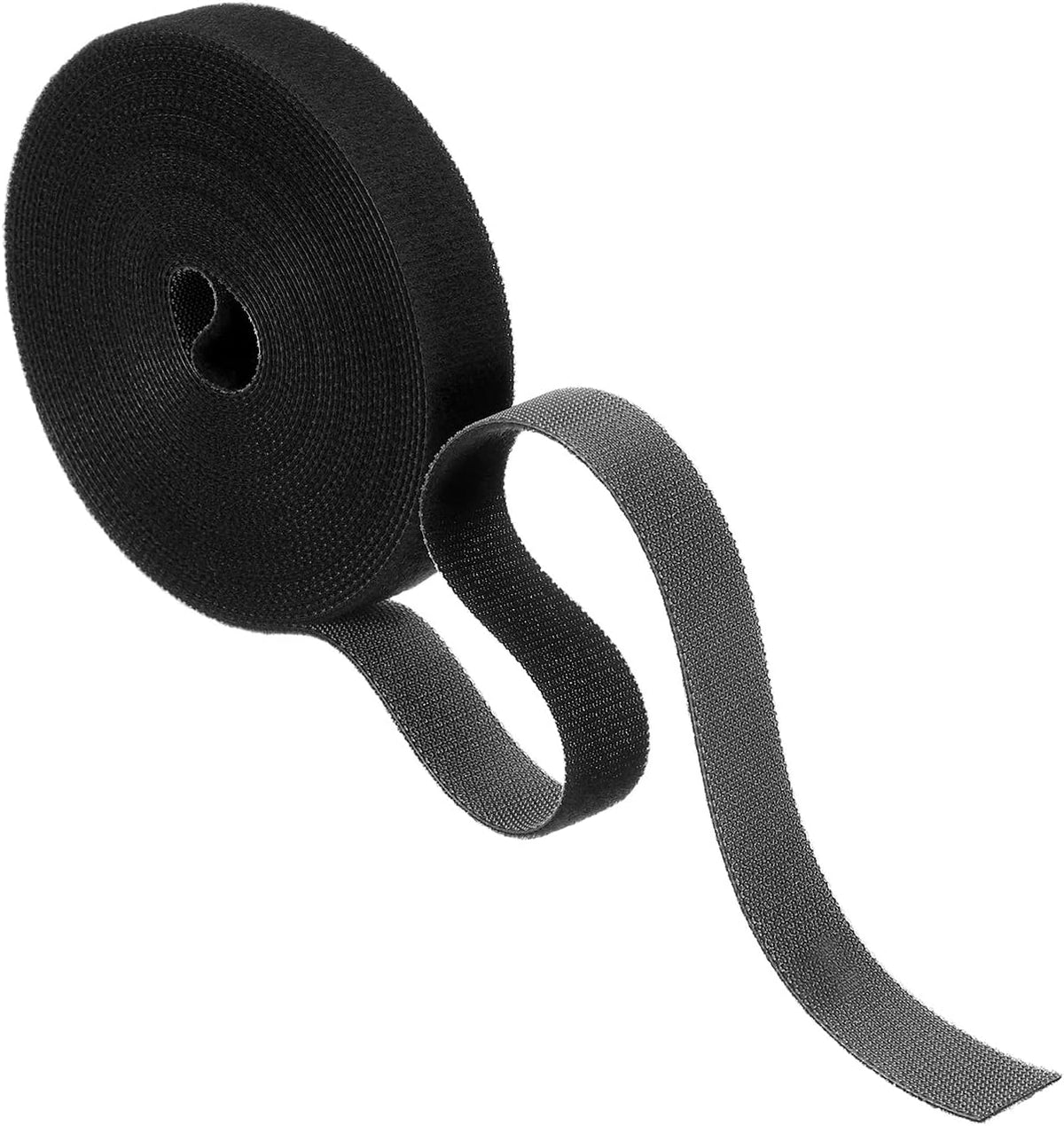 Garden Plant Tape 33ft 25/64" Reusable Garden Plant Ties Strap Nylon Plant Twist Tie for Plant Gardening Home Office, Black
