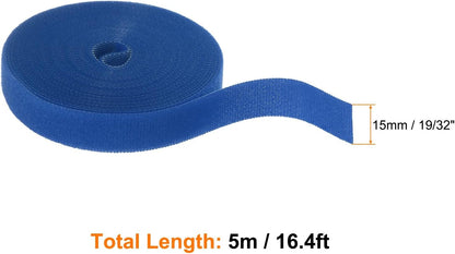Garden Plant Tape 33ft 25/64" Reusable Garden Plant Ties Strap Nylon Plant Twist Tie for Plant Gardening Home Office, Black