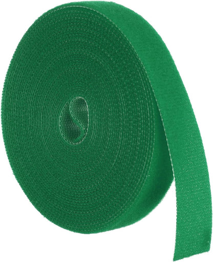 Garden Plant Tape 33ft 25/64" Reusable Garden Plant Ties Strap Nylon Plant Twist Tie for Plant Gardening Home Office, Black