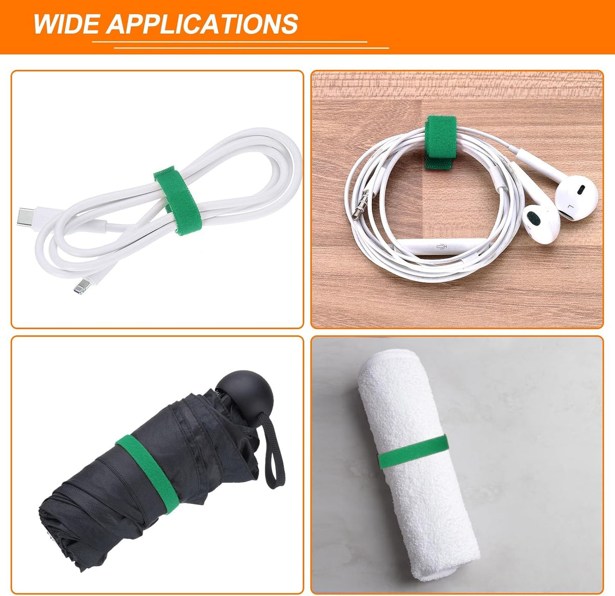 Garden Plant Tape 33ft 25/64" Reusable Garden Plant Ties Strap Nylon Plant Twist Tie for Plant Gardening Home Office, Black