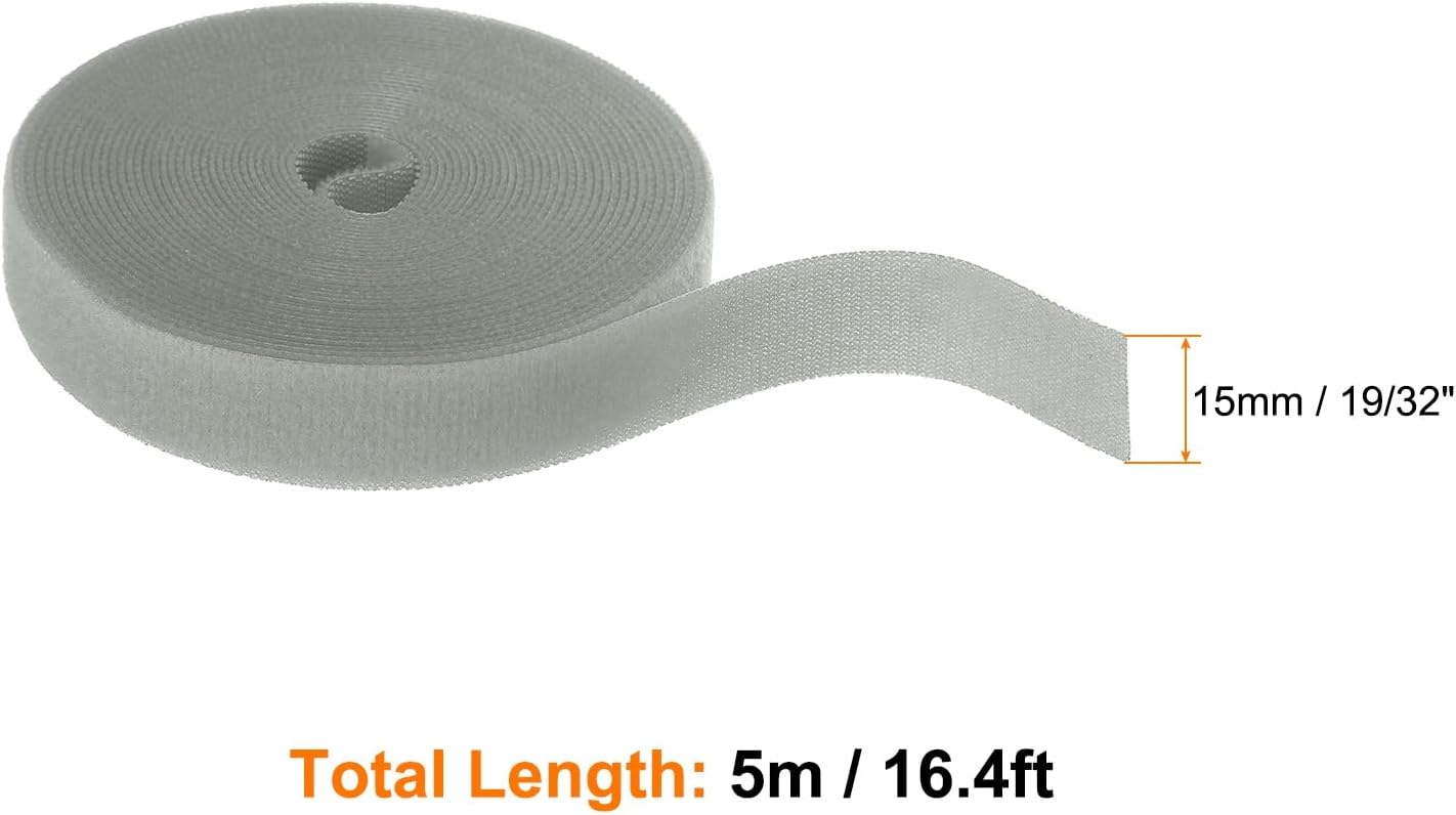 Garden Plant Tape 33ft 25/64" Reusable Garden Plant Ties Strap Nylon Plant Twist Tie for Plant Gardening Home Office, Black