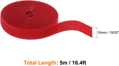Garden Plant Tape 33ft 25/64" Reusable Garden Plant Ties Strap Nylon Plant Twist Tie for Plant Gardening Home Office, Black