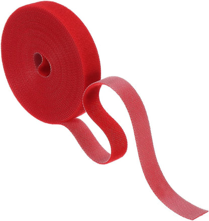 Garden Plant Tape 33ft 25/64" Reusable Garden Plant Ties Strap Nylon Plant Twist Tie for Plant Gardening Home Office, Black