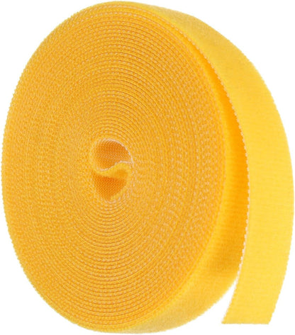 Garden Plant Tape 33ft 25/64" Reusable Garden Plant Ties Strap Nylon Plant Twist Tie for Plant Gardening Home Office, Black