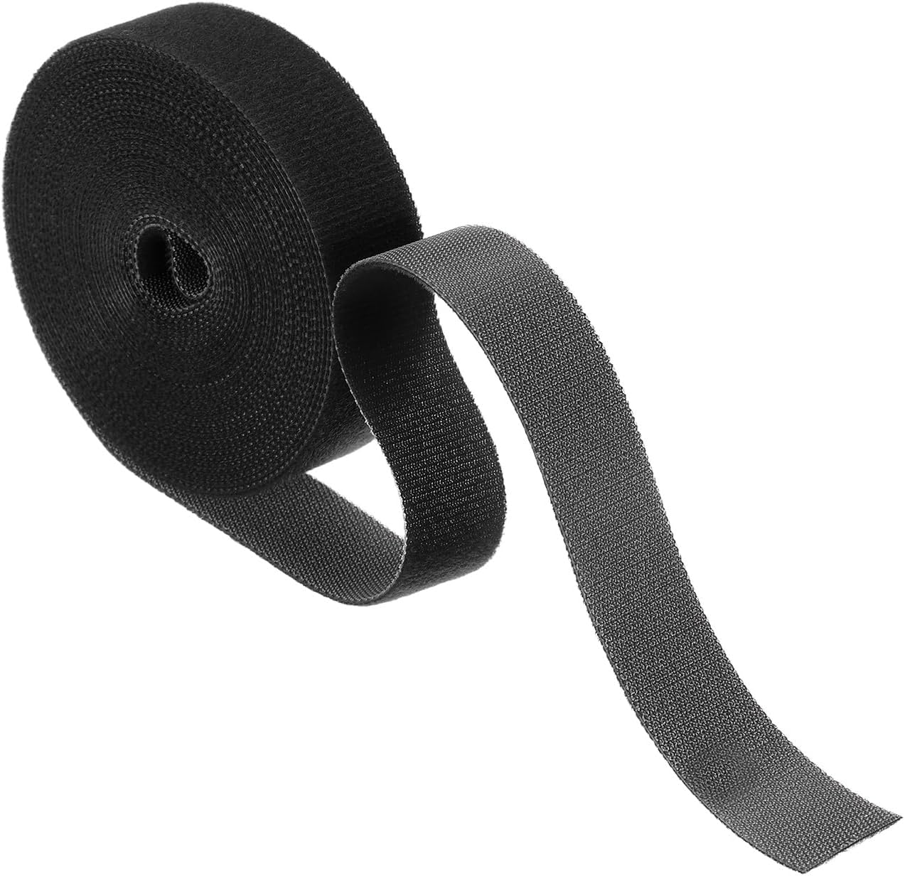 Garden Plant Tape 33ft 25/64" Reusable Garden Plant Ties Strap Nylon Plant Twist Tie for Plant Gardening Home Office, Black