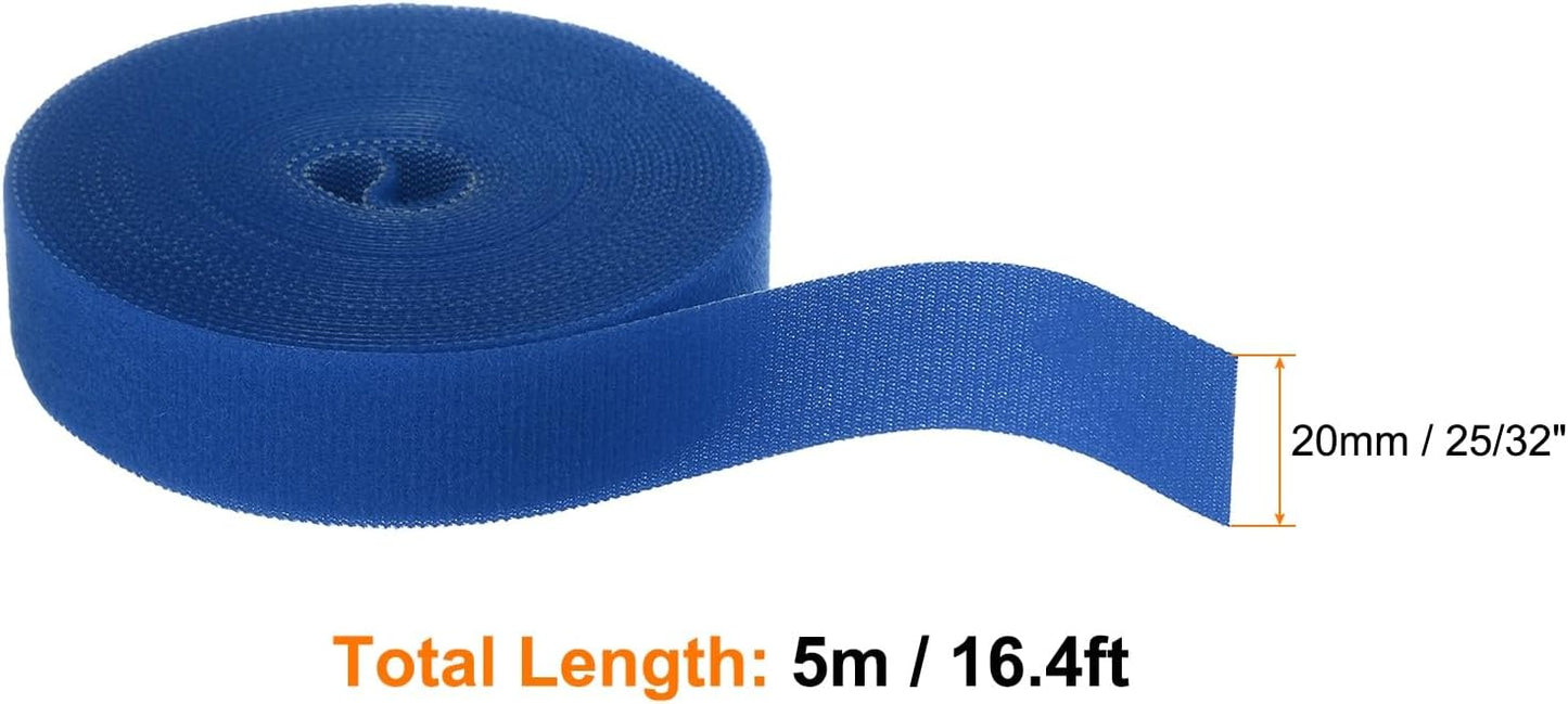 Garden Plant Tape 33ft 25/64" Reusable Garden Plant Ties Strap Nylon Plant Twist Tie for Plant Gardening Home Office, Black