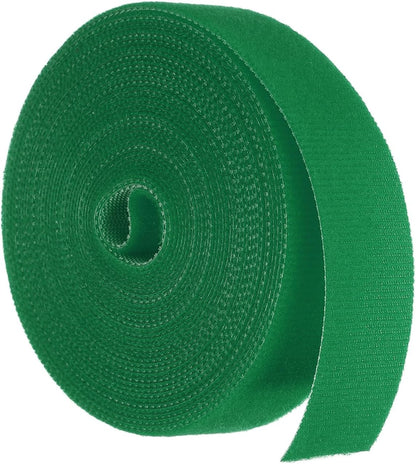 Garden Plant Tape 33ft 25/64" Reusable Garden Plant Ties Strap Nylon Plant Twist Tie for Plant Gardening Home Office, Black