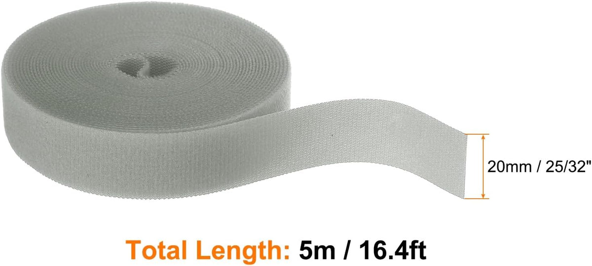 Garden Plant Tape 33ft 25/64" Reusable Garden Plant Ties Strap Nylon Plant Twist Tie for Plant Gardening Home Office, Black