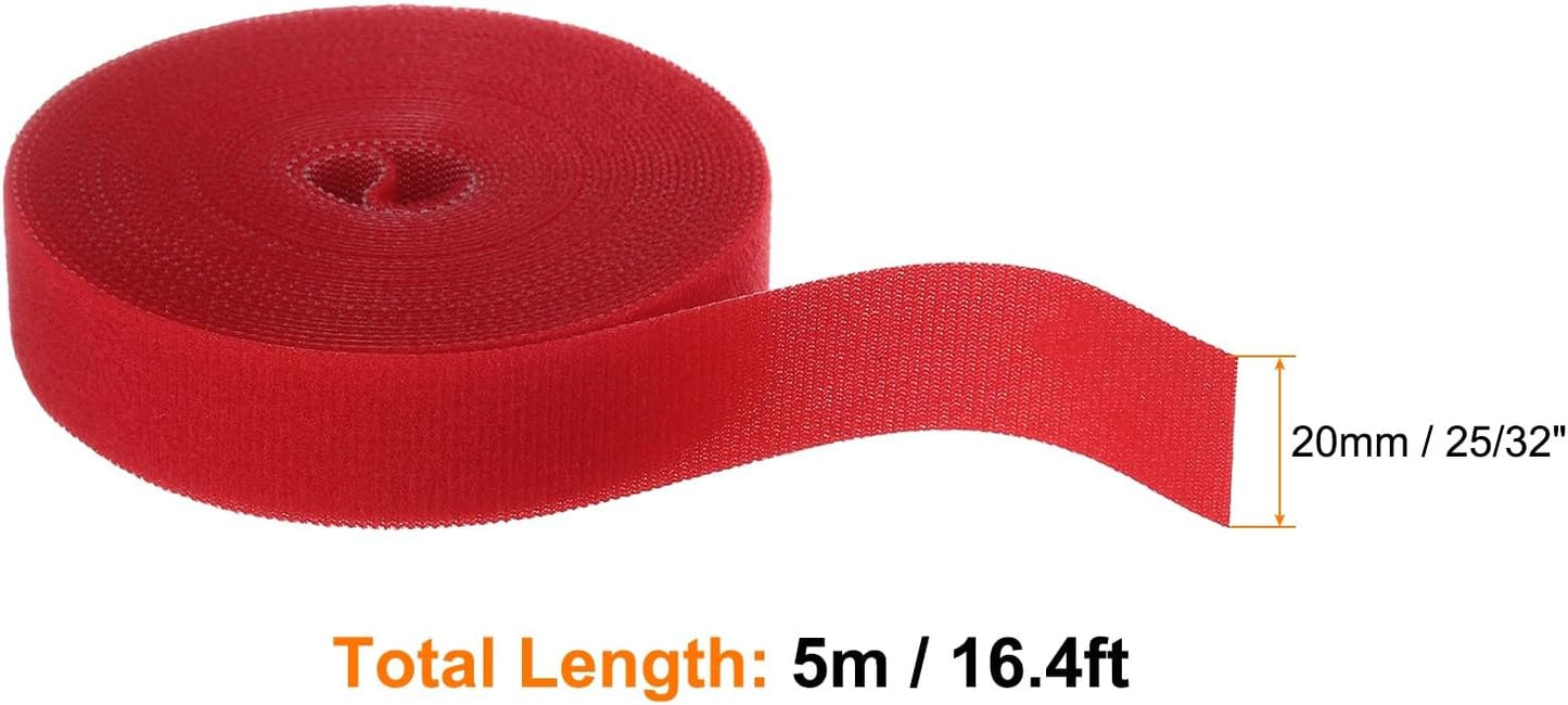 Garden Plant Tape 33ft 25/64" Reusable Garden Plant Ties Strap Nylon Plant Twist Tie for Plant Gardening Home Office, Black