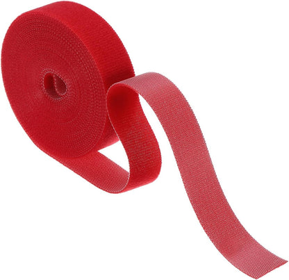 Garden Plant Tape 33ft 25/64" Reusable Garden Plant Ties Strap Nylon Plant Twist Tie for Plant Gardening Home Office, Black