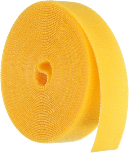 Garden Plant Tape 33ft 25/64" Reusable Garden Plant Ties Strap Nylon Plant Twist Tie for Plant Gardening Home Office, Black