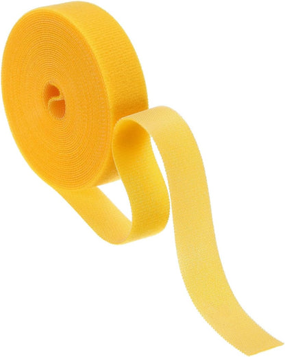 Garden Plant Tape 33ft 25/64" Reusable Garden Plant Ties Strap Nylon Plant Twist Tie for Plant Gardening Home Office, Black