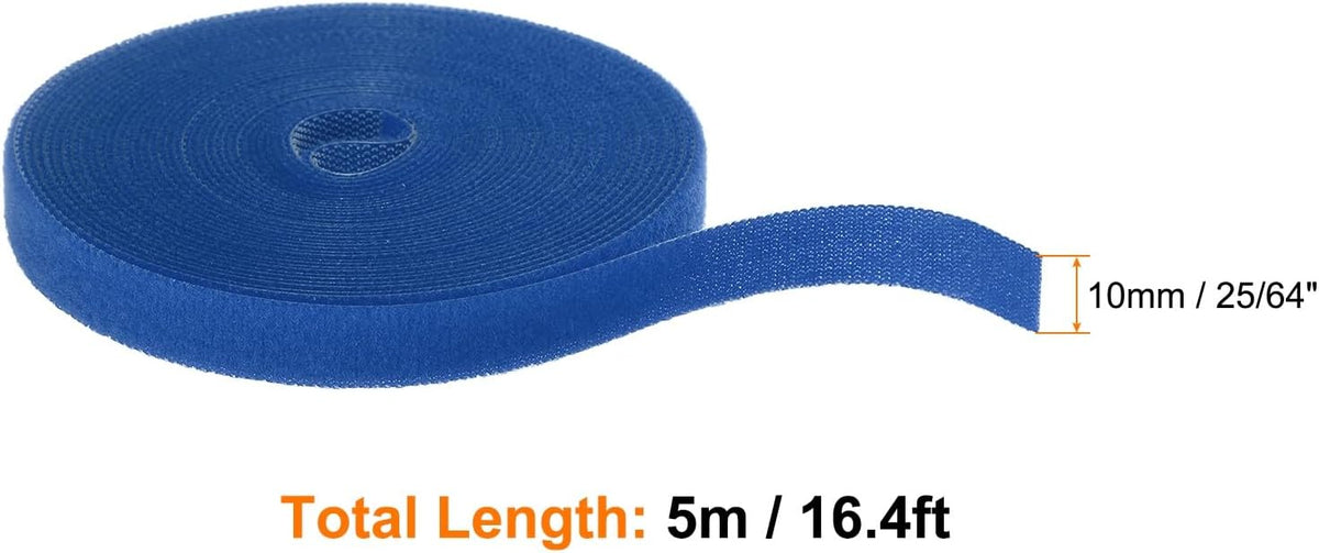 Garden Plant Tape 33ft 25/64" Reusable Garden Plant Ties Strap Nylon Plant Twist Tie for Plant Gardening Home Office, Black