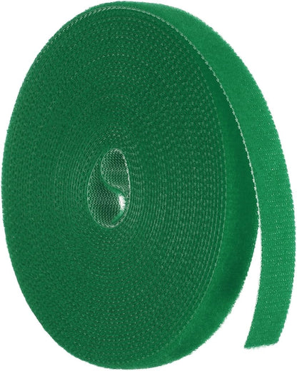 Garden Plant Tape 33ft 25/64" Reusable Garden Plant Ties Strap Nylon Plant Twist Tie for Plant Gardening Home Office, Black