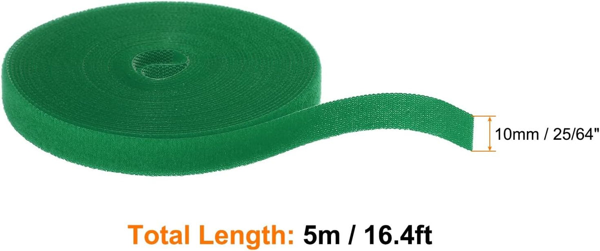 Garden Plant Tape 33ft 25/64" Reusable Garden Plant Ties Strap Nylon Plant Twist Tie for Plant Gardening Home Office, Black