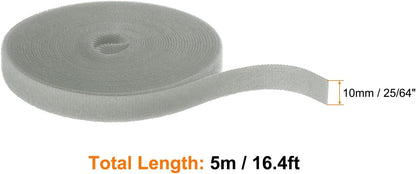 Garden Plant Tape 33ft 25/64" Reusable Garden Plant Ties Strap Nylon Plant Twist Tie for Plant Gardening Home Office, Black