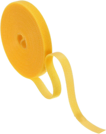 Garden Plant Tape 33ft 25/64" Reusable Garden Plant Ties Strap Nylon Plant Twist Tie for Plant Gardening Home Office, Black