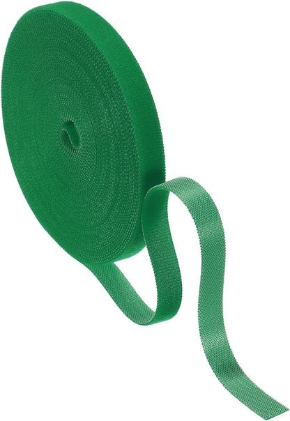 Garden Plant Tape 33ft 25/64" Reusable Garden Plant Ties Strap Nylon Plant Twist Tie for Plant Gardening Home Office, Black