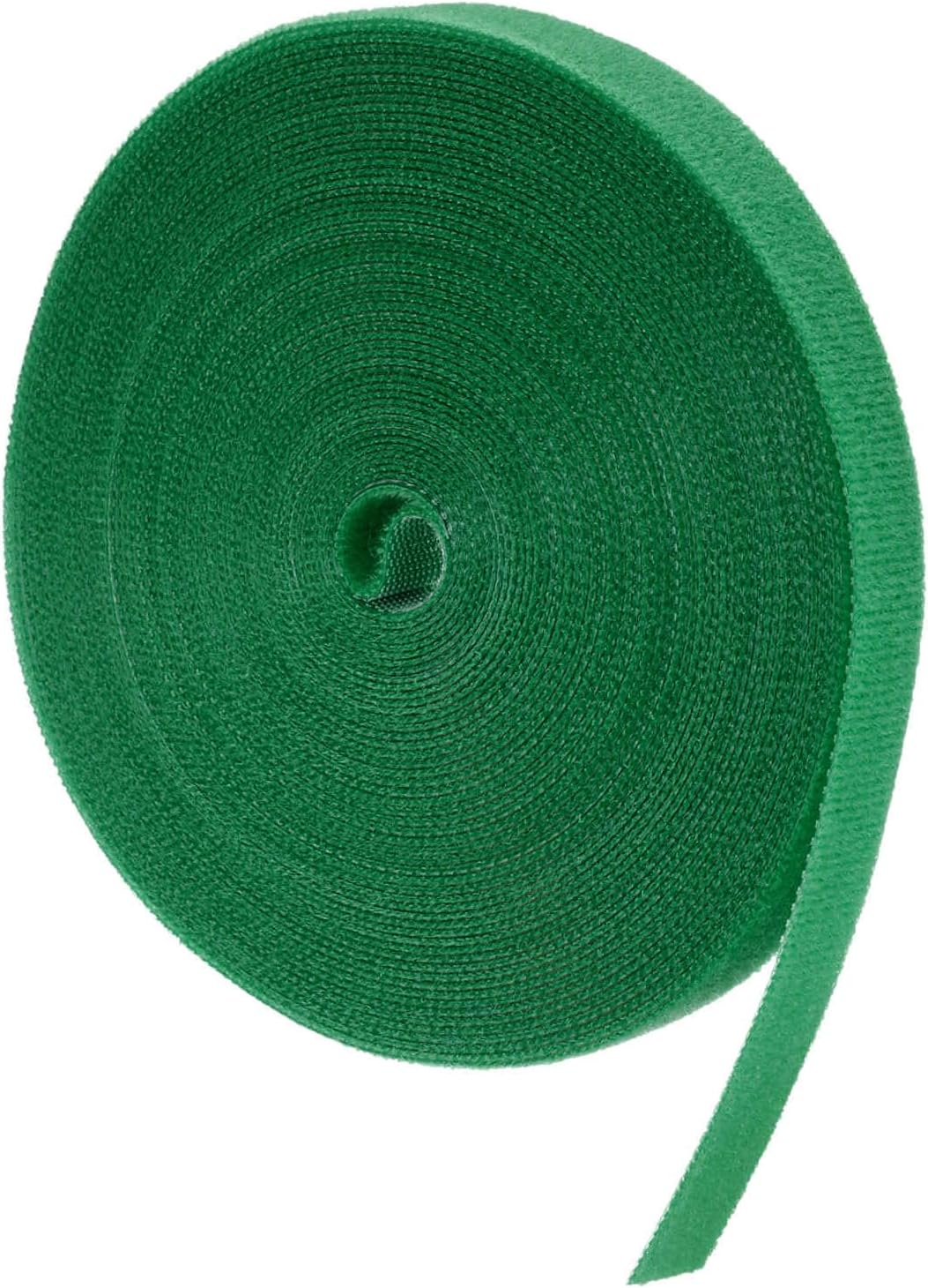 Garden Plant Tape 33ft 25/64" Reusable Garden Plant Ties Strap Nylon Plant Twist Tie for Plant Gardening Home Office, Black