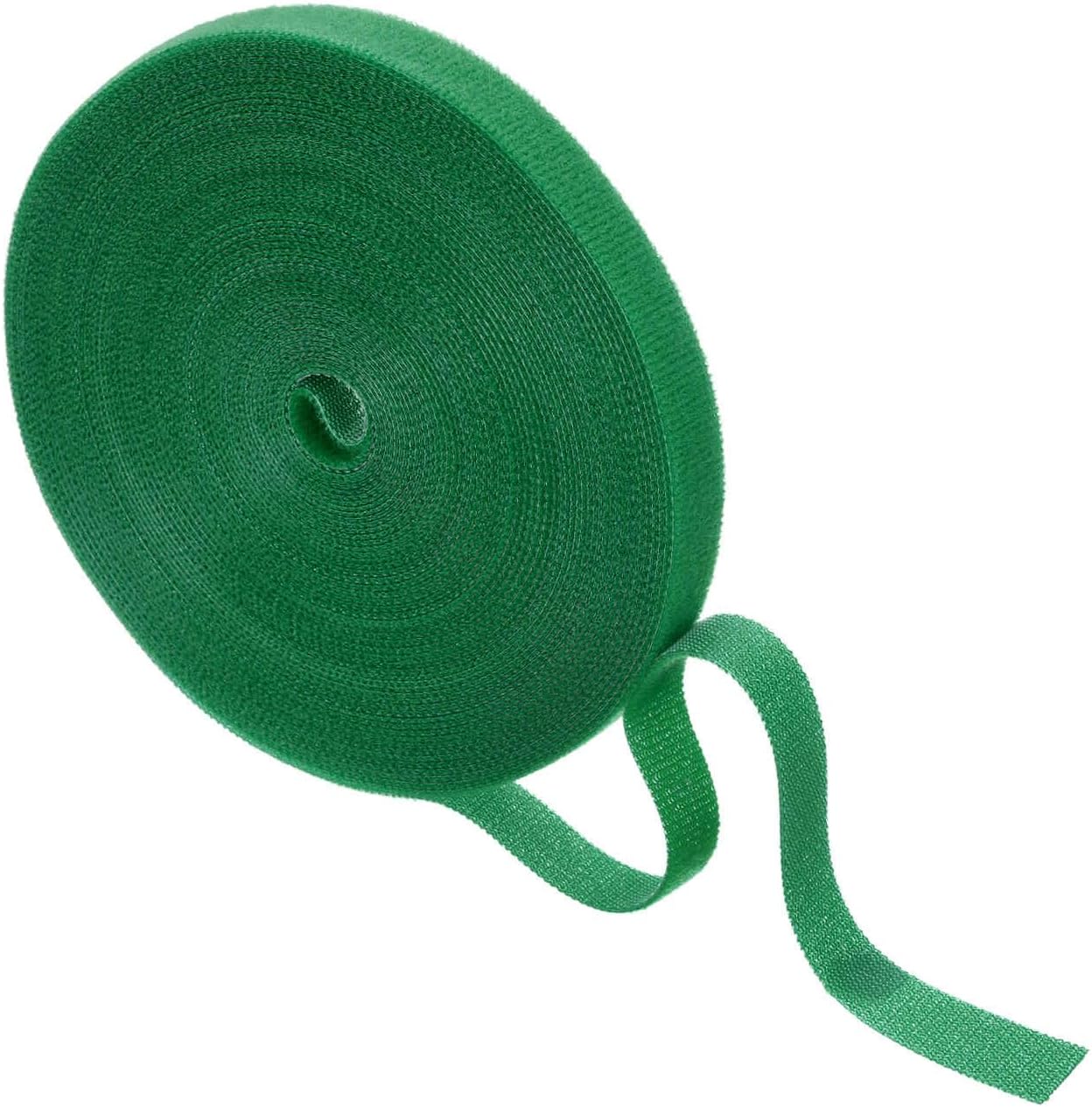 Garden Plant Tape 33ft 25/64" Reusable Garden Plant Ties Strap Nylon Plant Twist Tie for Plant Gardening Home Office, Black