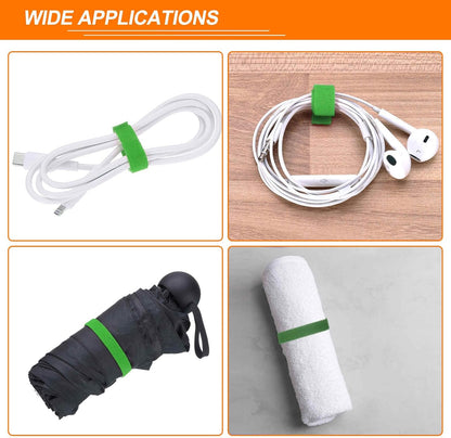 Garden Plant Tape 33ft 25/64" Reusable Garden Plant Ties Strap Nylon Plant Twist Tie for Plant Gardening Home Office, Black