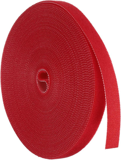 Garden Plant Tape 33ft 25/64" Reusable Garden Plant Ties Strap Nylon Plant Twist Tie for Plant Gardening Home Office, Black
