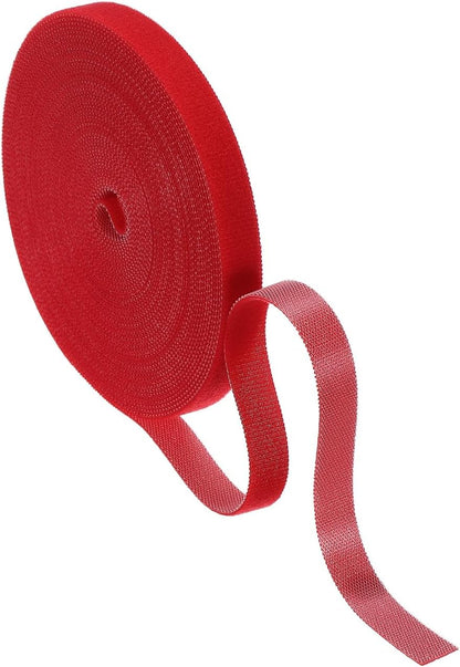 Garden Plant Tape 33ft 25/64" Reusable Garden Plant Ties Strap Nylon Plant Twist Tie for Plant Gardening Home Office, Black