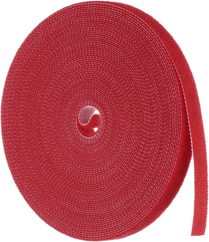 Garden Plant Tape 33ft 25/64" Reusable Garden Plant Ties Strap Nylon Plant Twist Tie for Plant Gardening Home Office, Black