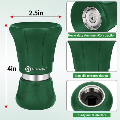 Garden Hose Nozzle Heavy Duty, Fireman Hose Nozzle, High Pressure Water Hose Sprayer Nozzle, Adjustable Spray Nozzles for Washing Car, Cleaning Ground, Watering Plants, Showing Pets