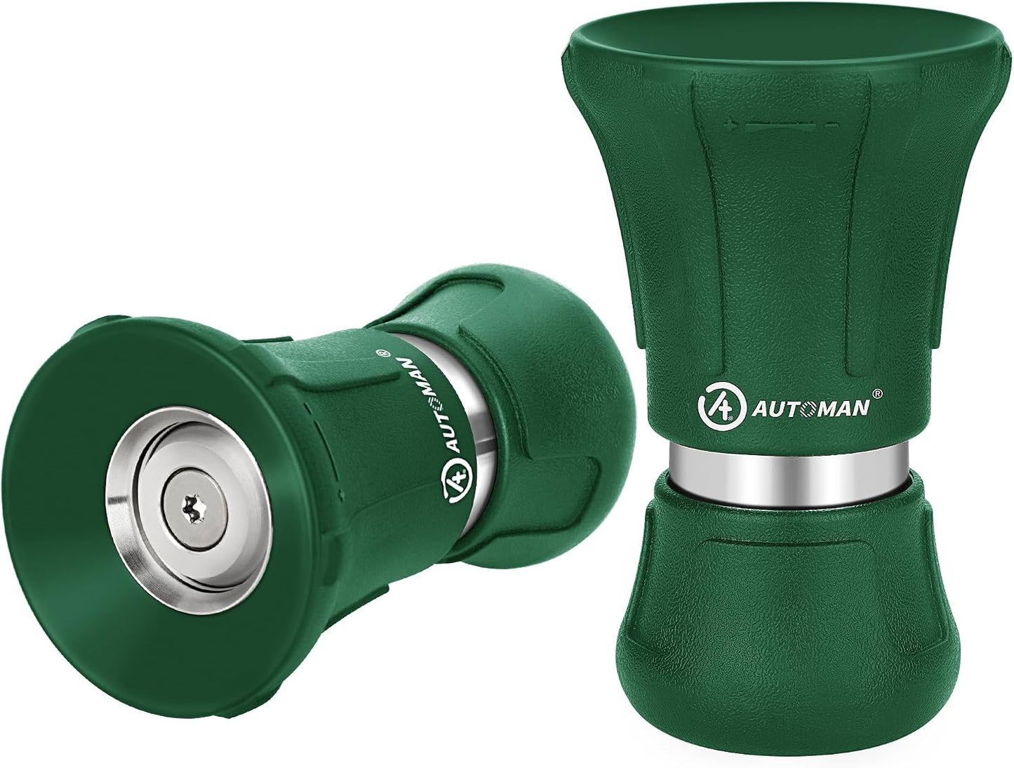 Garden Hose Nozzle Heavy Duty, Fireman Hose Nozzle, High Pressure Water Hose Sprayer Nozzle, Adjustable Spray Nozzles for Washing Car, Cleaning Ground, Watering Plants, Showing Pets