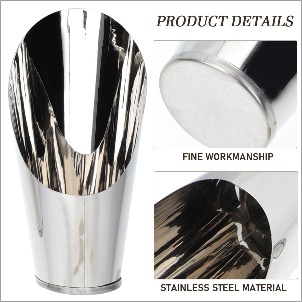 Bonsai Scoop: Stainless Steel Bucket Shovel Garden Potted Scoop for Garden Fertilizer Feed Scooper Gardening Supplies